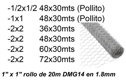 ROLLO CEDAZO HEXAGONAL